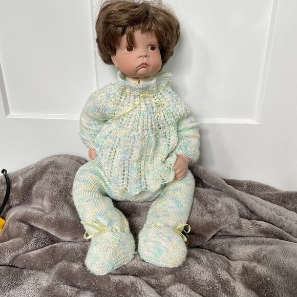 Boots Tyner Sugar Britches Porcelain Doll Crochet Clothes Vintage 1986 READ - Picture 1 of 12